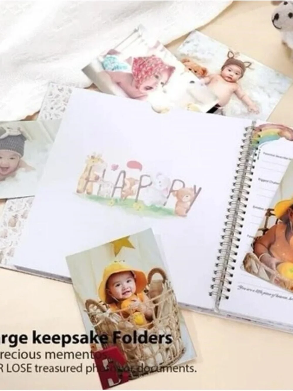 FACTORY SEALED My Baby's First Five Years Memory Book - Floral Neutral Nursery
